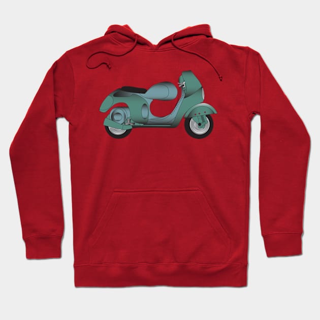 Vespa Corsa "Alloy Frame" Hoodie by kindacoolbutnotreally